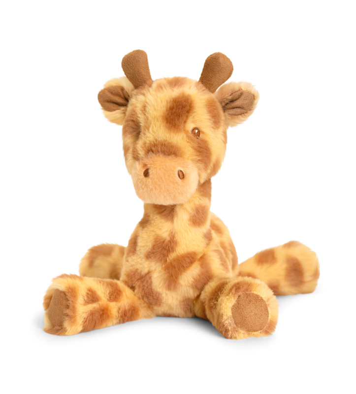  - peluche écoconçue - girafe marron 17 cm 